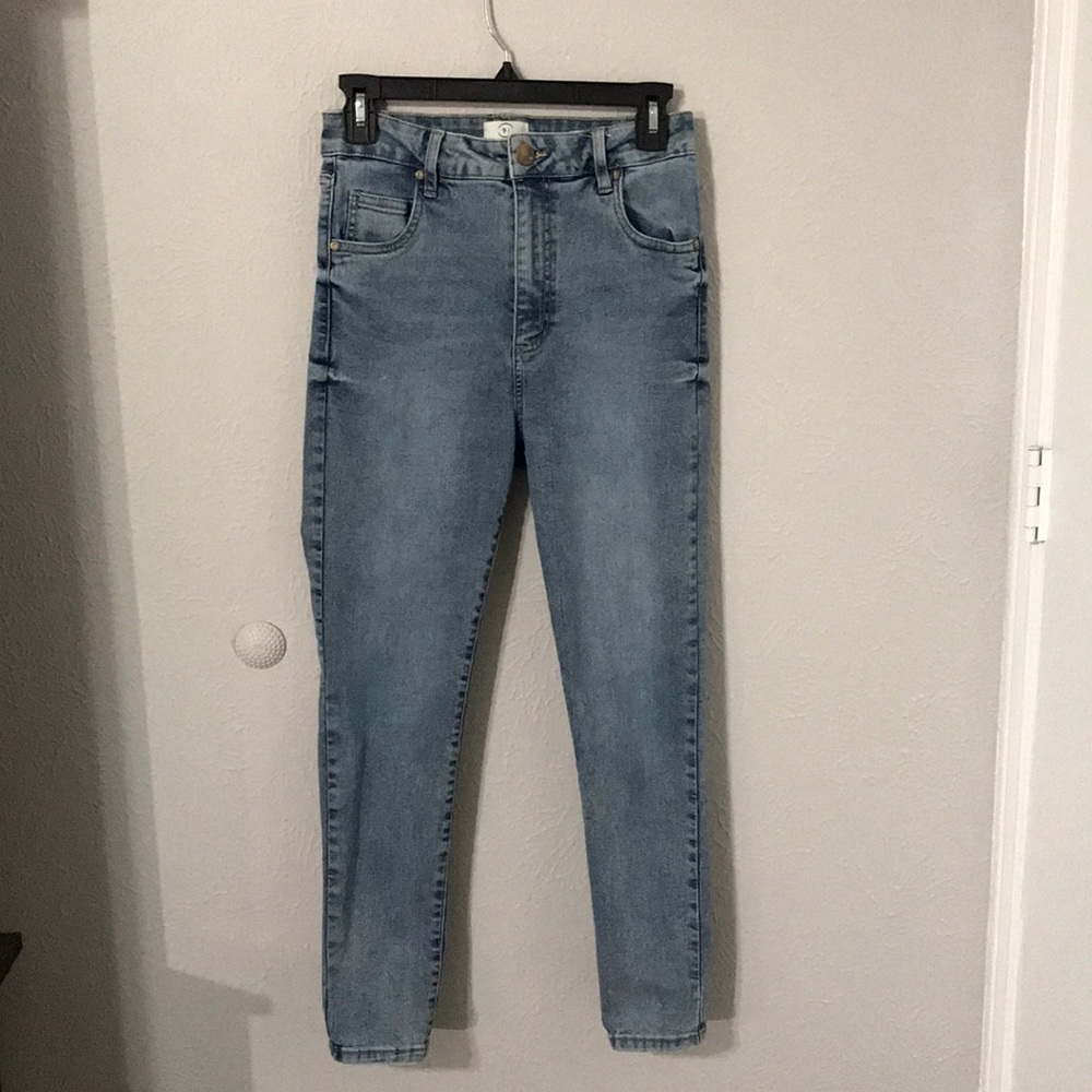 Cotton On Blue High Rise Skinny Jeans...Size 6